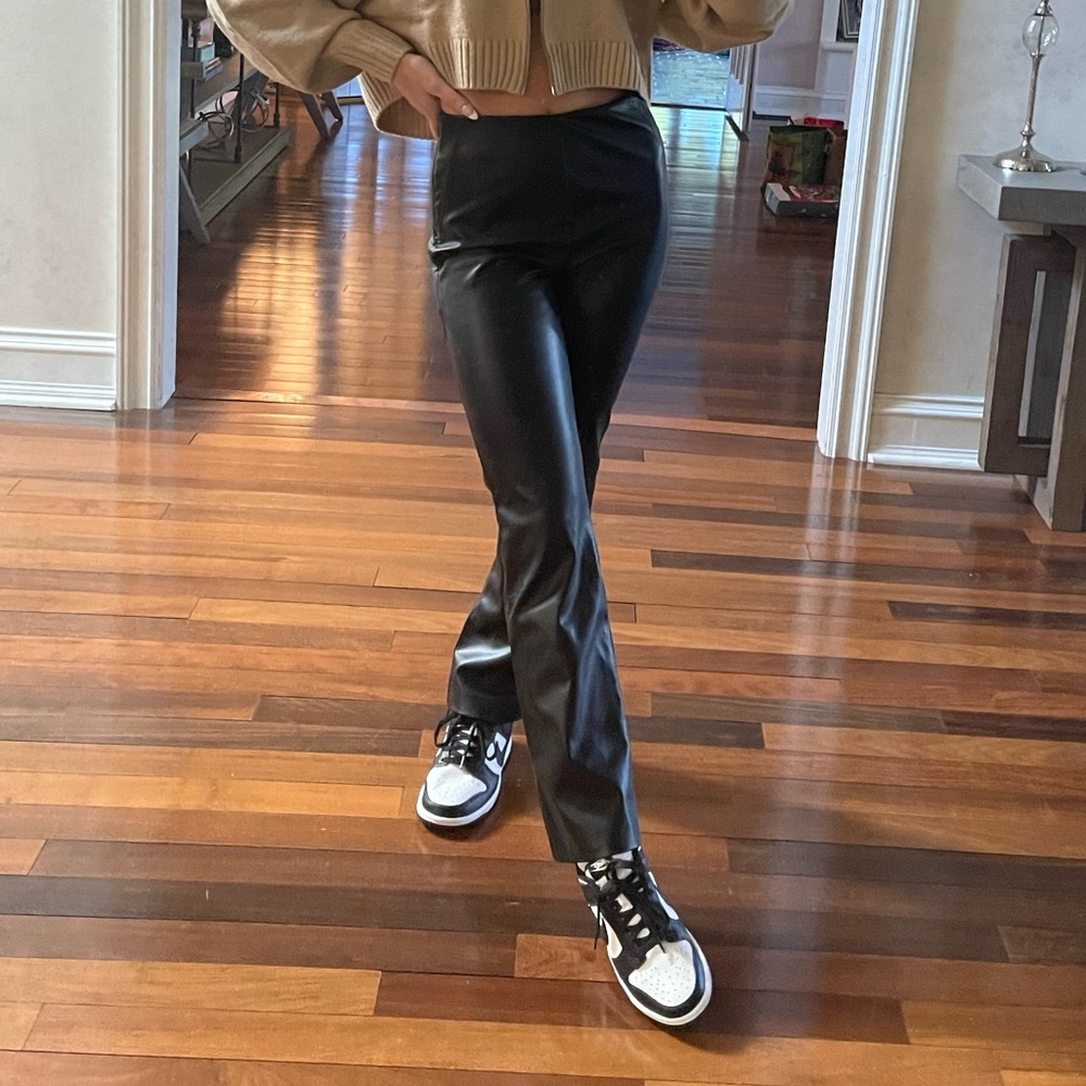 Zara Leather pants size small